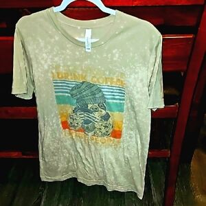 Bella Canvas Graphic Tee with Sloth and Coffee Design! Sz large super cute!